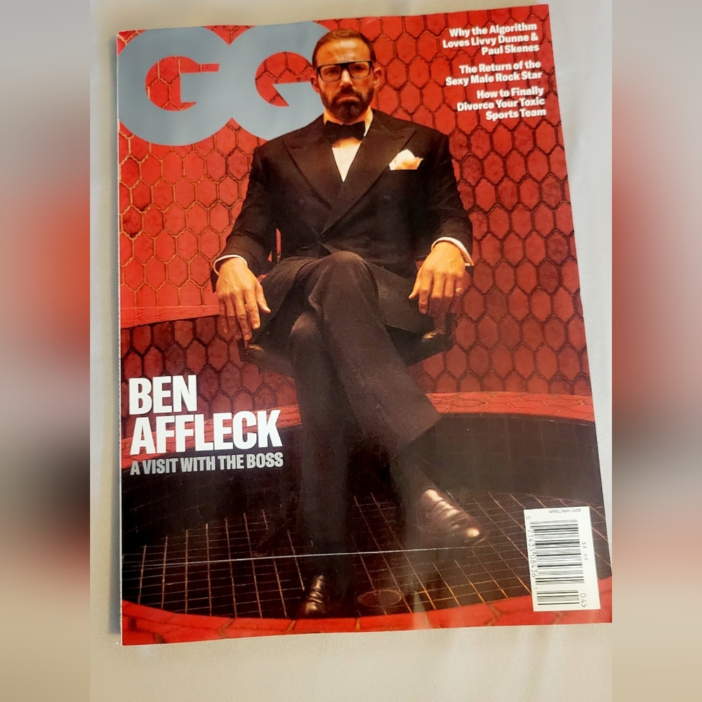 GQ Magazine Ben Affleck A meeting with the Boss  April/May 2025